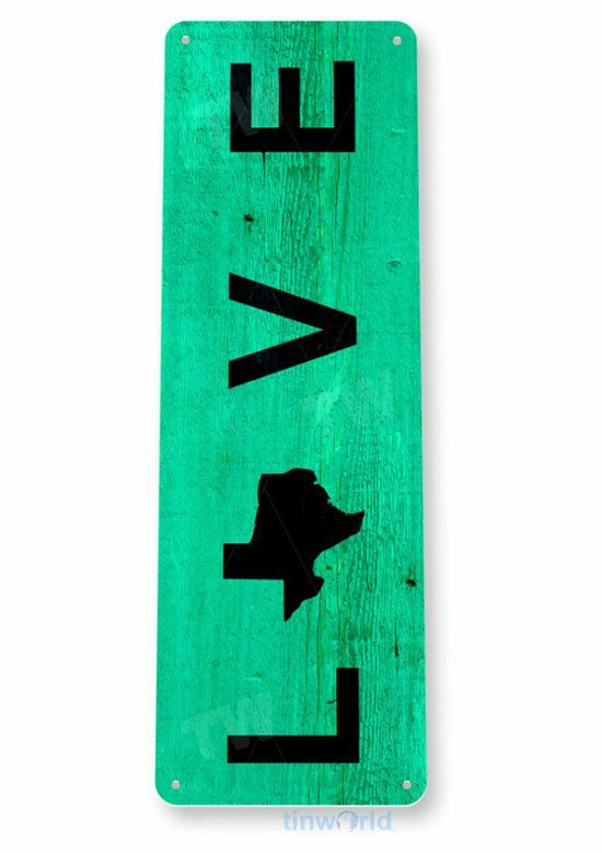 LOVE TEXAS 11X4 TIN SIGN HOME GARAGE DALLAS HOME DONT MESS WITH AMARILLO