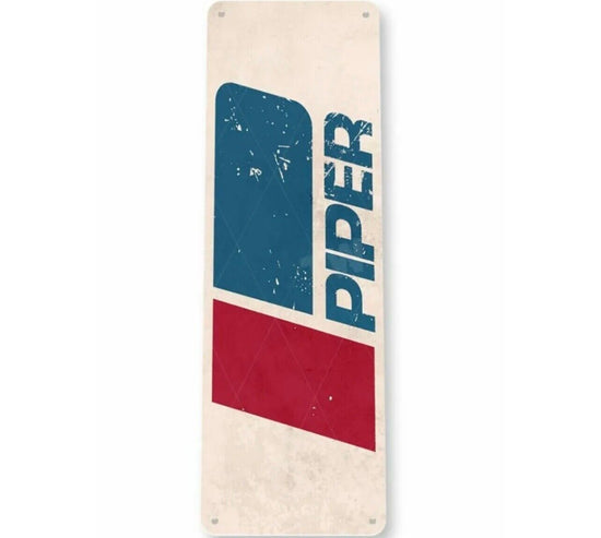 PIPER 6x18 inch TIN SIGN AVIATION AIRPLANE AIRCRAFT RETRO CUB MANUFACTURING