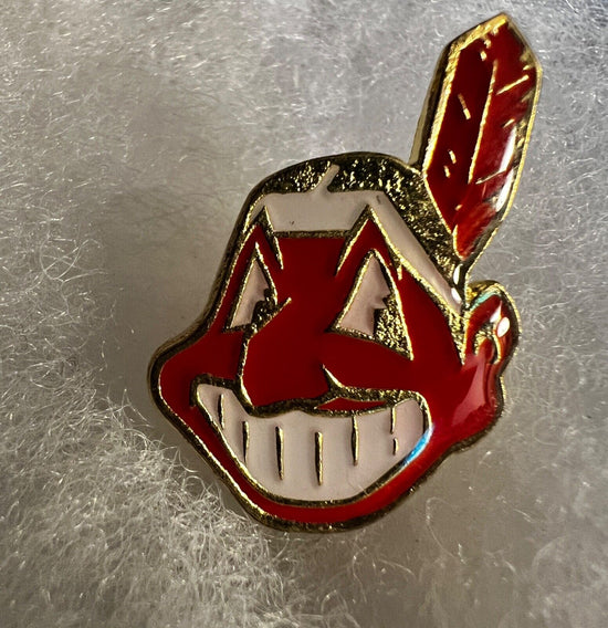 Vintage Cleveland Indians Logo MLB Baseball Tribute Jersey Hat Pin  - Gift