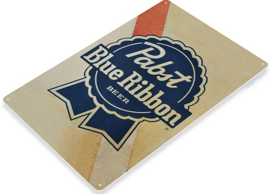PABST BLUE RIBBON BEER TIN SIGN BRING BACK MEMORIES WHAT&