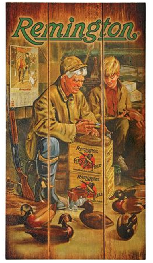 REMINGTON DECOY GRANDPA WOOD SIGN WOODEN HUNTER SAFETY DUCK GOLDENEYE MALLARD