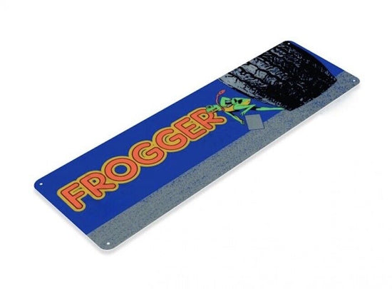 FROGGER TIN SIGN ARCADE VIDEO GAME CLASSIC COIN OP CABINET KONAMI SEGA 1981