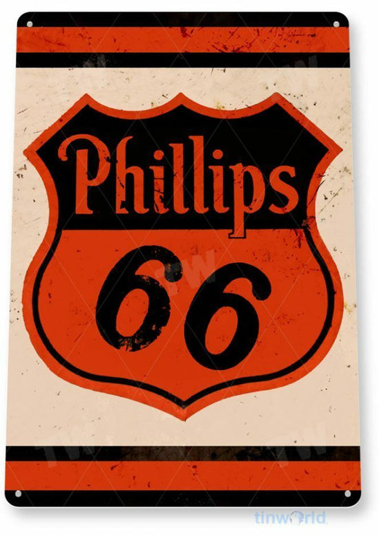 PHILLIPS 66 OIL AND GAS 11 X 8 TIN SIGN NOSTALGIC REPRODUCTION ADVERTISEMENT USA