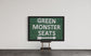 TIN SIGN Green Monster Seats Sign - Red Sox Baseball Team - Field Score Homerun