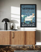 MERMAID BATH SOAP TIN SIGN WASH YOUR TAIL DRINK LIKE A FISH WALL ART