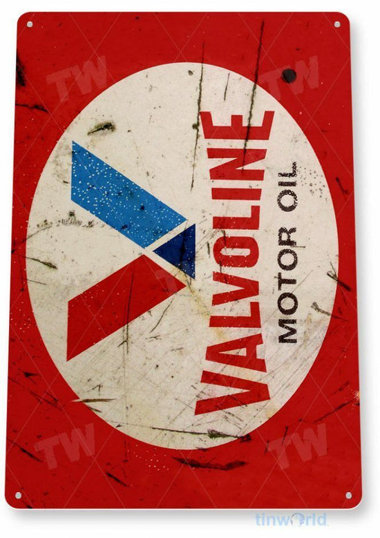 VALVOLINE MOTOR OIL 11 X 8 TIN SIGN NOSTALGIC REPRODUCTION ADVERTISEMENT USA