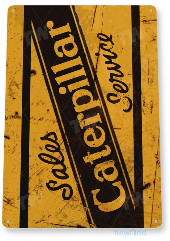 CATERPILLAR 11 X 8 TIN SIGN NOSTALGIC REPRODUCTION ADVERTISEMENT USA