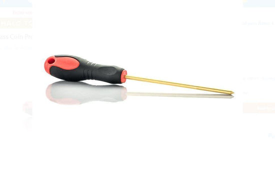 9.5" BRASS COIN PROBE FOR METAL DETECTING - DETECTOR NO SCRATCH POINT