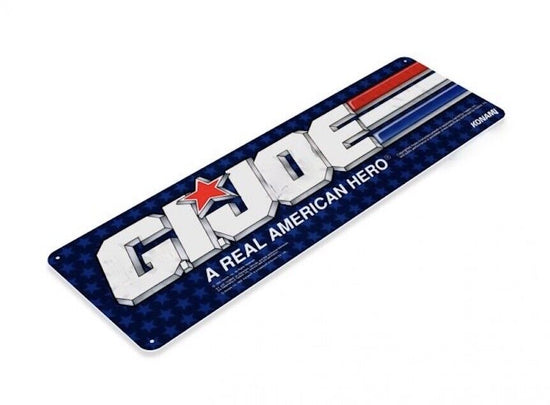 GI JOE TIN SIGN ARCADE VIDEO GAME CLASSIC COIN OP G.I. JOE KONAMI NES NINTENDO
