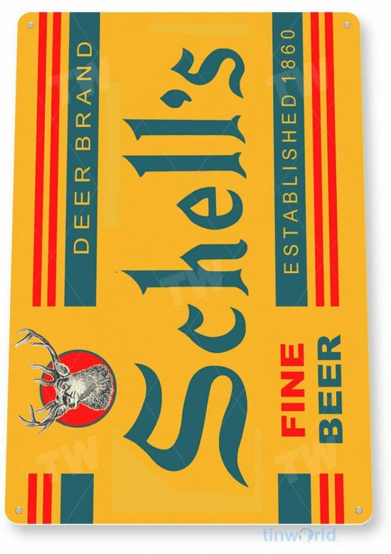SCHELLS BEER 11X8  BREWING BREWERY COMPANY NEW ULM MINNESOTA AUGUST BAR PUB