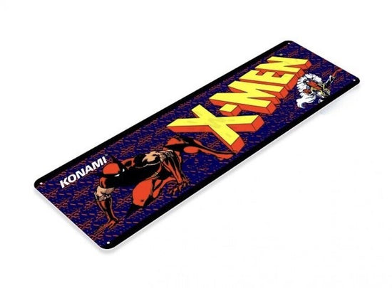 X MEN TIN SIGN ARCADE VIDEO GAME CLASSIC COIN OP ACCLAIM SEGA CLONE WARS GENESIS