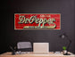 DR PEPPER TIN SIGN GOOD FOR LIFE SODA SOFT DRINK PHD TASTE THE ORIGINAL 11x4 in
