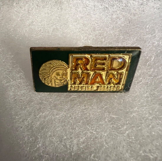 RED MAN CHEWING TOBACCO Lapel Pin GOLD TONE hats vests tied shirts gifts