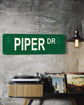 PIPER 11 X 4 TIN SIGN AVIATION AIRPLANE AIRCRAFT RETRO CUB MANUFACTURER DRIVE
