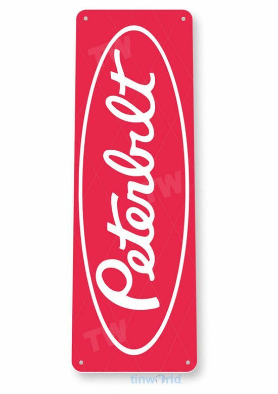 PETERBILT 11 X 4 TIN SIGN NOSTALGIC REPRODUCTION ADVERTISEMENT USA