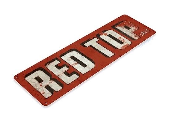 RED TOP BEER TIN SIGN 6x18 inch BREWING BREWERY CINCINNATI OHIO BAR PUB COMPANY