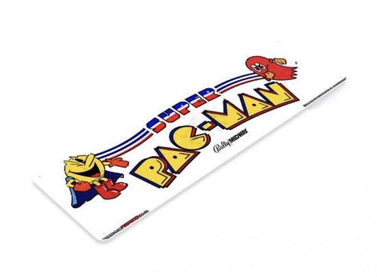 SUPER PAC MAN TIN SIGN ARCADE VIDEO GAME CLASSIC COIN OP CABINET BALLY MIDWAY