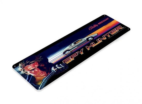 SPY HUNTER TIN SIGN ARCADE VIDEO GAME CLASSIC COIN OP CABINET BALLY MIDWAY NES