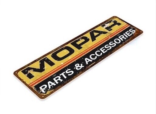 MOPAR 6X18 inch TIN SIGN HEMI PLYMOUTH DODGE CHRYSLER BARRACUDA CHARGER DEMON