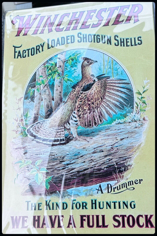 Winchester Tin sign - Factory Loaded Shells - We Have A Full Stock 11x8 Inches