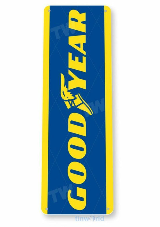 GOODYEAR 11 X 4  TIN SIGN NOSTALGIC REPRODUCTION ADVERTISEMENT USA