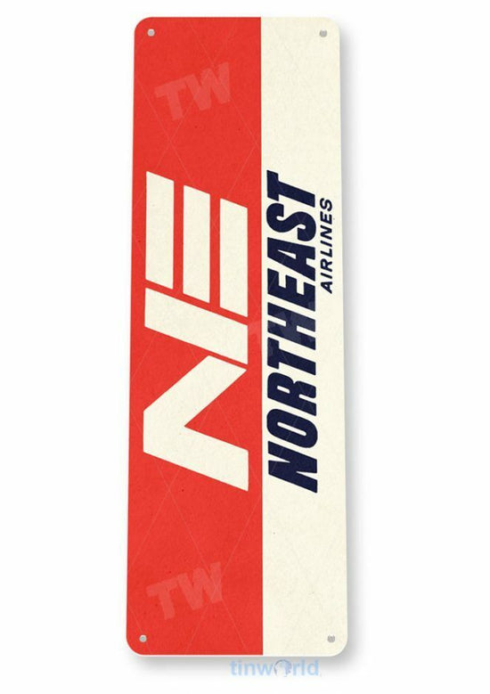 NORTHEAST AIRLINES 6x18 inches TIN SIGN AVIATION AIRPLANE AIRCRAFT RETRO LAX