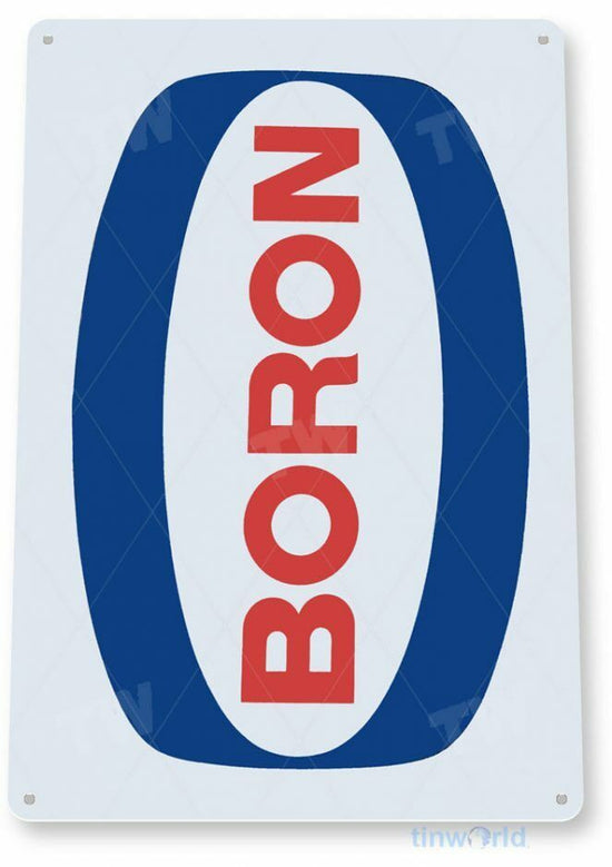 BORON 11 X 8 TIN SIGN NOSTALGIC REPRODUCTION ADVERTISEMENT USA