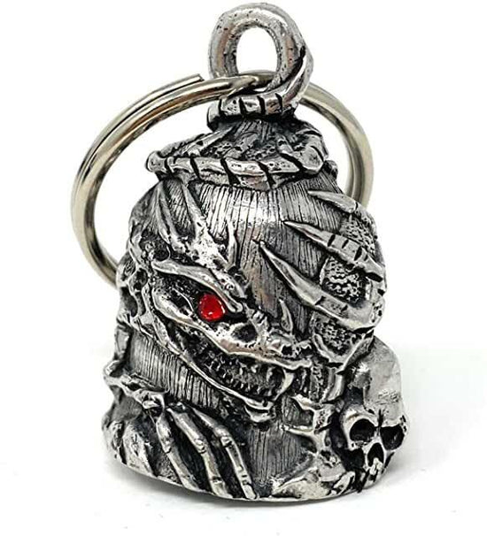 DRAGON SKULL BIKER BELL MOTORCYCLE ACCESSORY KEYCHAIN DRIVE AWAY GREMLINS