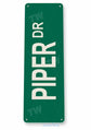 PIPER 11 X 4 TIN SIGN AVIATION AIRPLANE AIRCRAFT RETRO CUB MANUFACTURER DRIVE