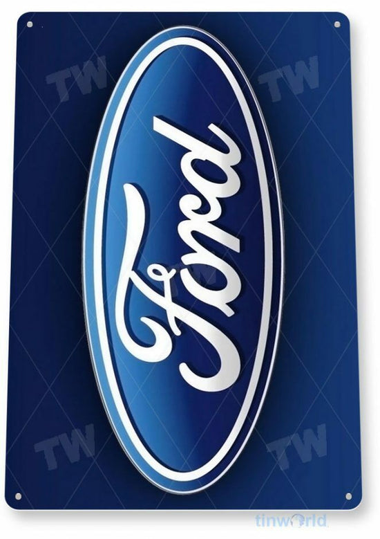 FORD 11 X 8 TIN SIGN AUTO AUTOMOBILE MECHANIC ADVERTISEMENT MOTORSPORT SVT