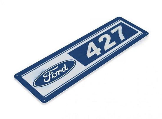FORD 427 COBRA TIN SIGN SHELBY MUSTANG SVT COBRA R SALEEN SNAKE K CODE FASTBACK