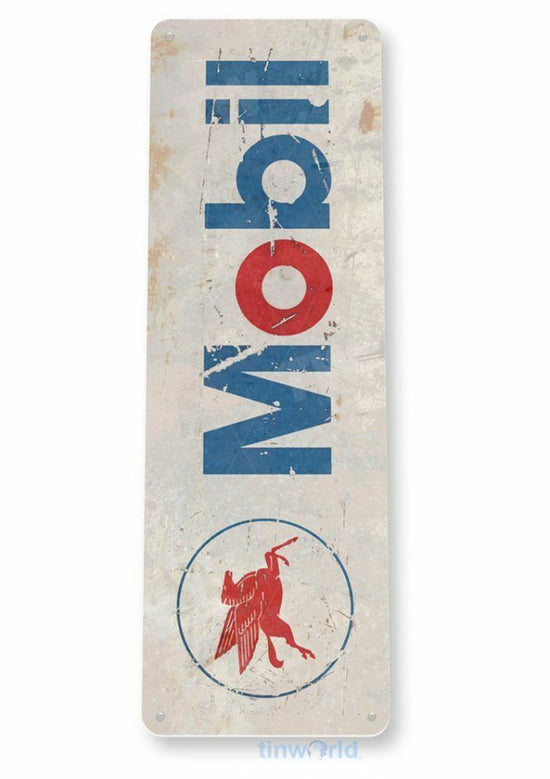 MOBILOIL HIGH PERFORMANCE 6x18 TESTED PRODUCT FORMULA ONE PEGASUS OIL CAN OILER